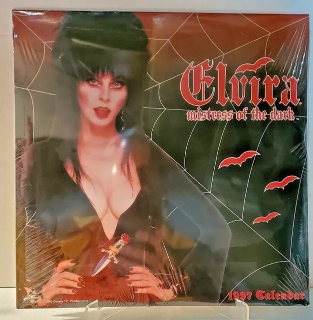 1997 Elvira MISTRESS OF THE DARK Wall Calendar 12 x 12