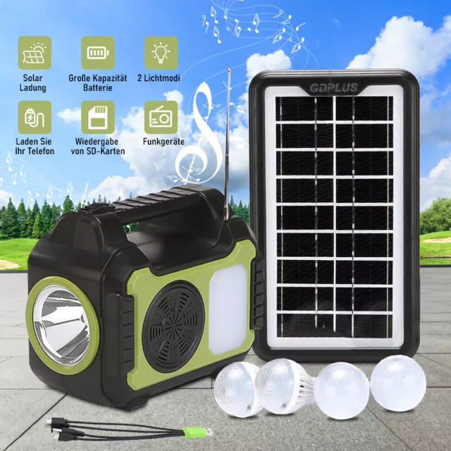 Central eléctrica portátil generador solar panel solar fuente de alimentación de emergencia y FM DE