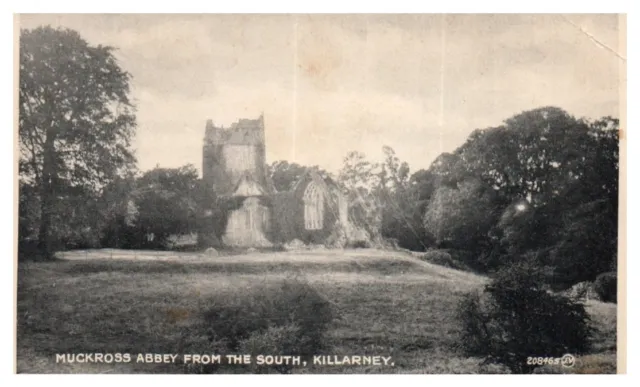 Muckross Abbey From The Süd Killarney Irland Postkarte Verschickt