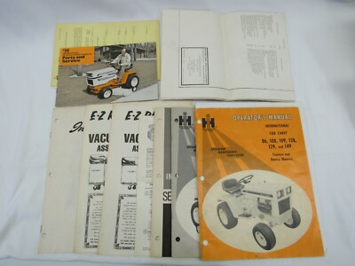 VINTAGE 1960S-1970S INTERNATIONAL Harvester Cub Cadet Manuals And