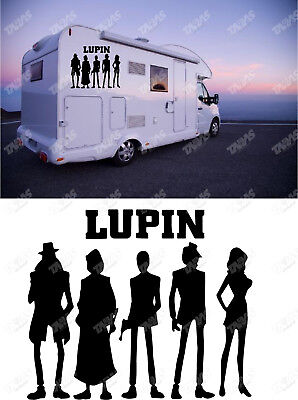 Arca ADESIVO STICKER CAMPER CARAVAN ROULOTTE LUPIN JIGEN RIMOR ARCA ELNAGH LAIKA 