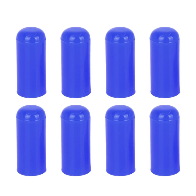 8pz 4mm 0.16" Presa Vuoto Tubo Terminale Tappo Blu per Automobile