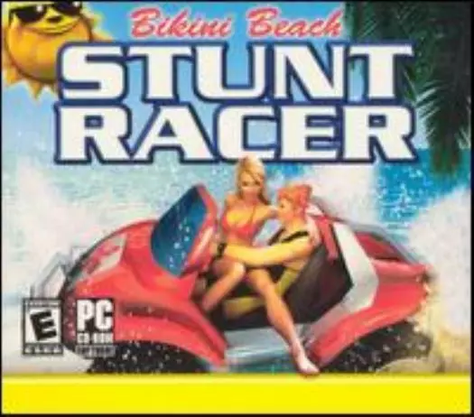 BIKINI BEACH STUNT Racer PC CD extreme driving race sand water ...