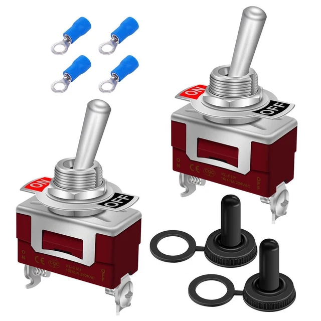 12V 30A 3-Position Push Pull Headlight Switch – Red Off-On-On – Classic Car Marine & Vintage – Star Electronics K320