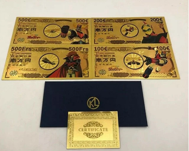 Billet doré en plastique Venusia Goldorak - collection