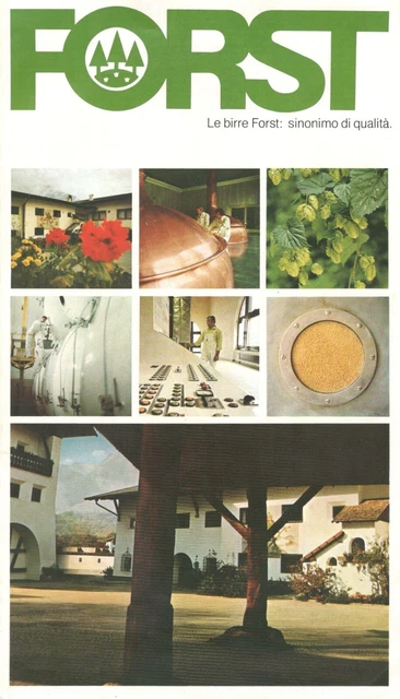 BIRRA FORST DESIGN von Mannstein Kohl 1970 Brochure + Adesivi Mebel ...