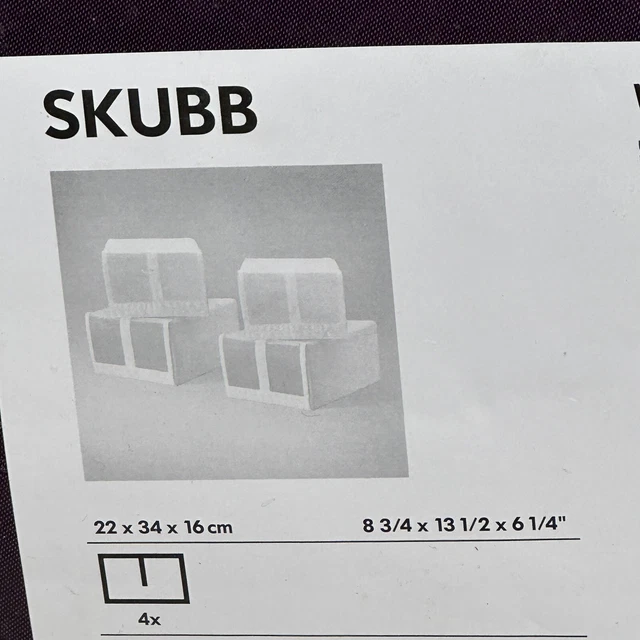 IKEA SKUBB Shoe Box ( White, 22x34x16 Cm ) | Malaysia