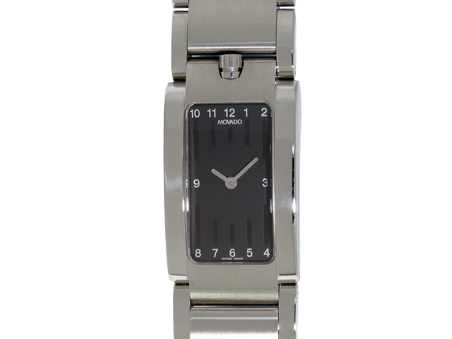MOVADO Elliptica E43.112.H5S Quadrante nero quarzo donna acciaio inox