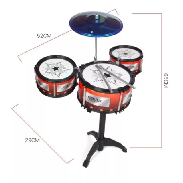 Kids Mini Drum Set Kit Percussion Musical Instruments Drum Toy Birthday Gift Toy 2