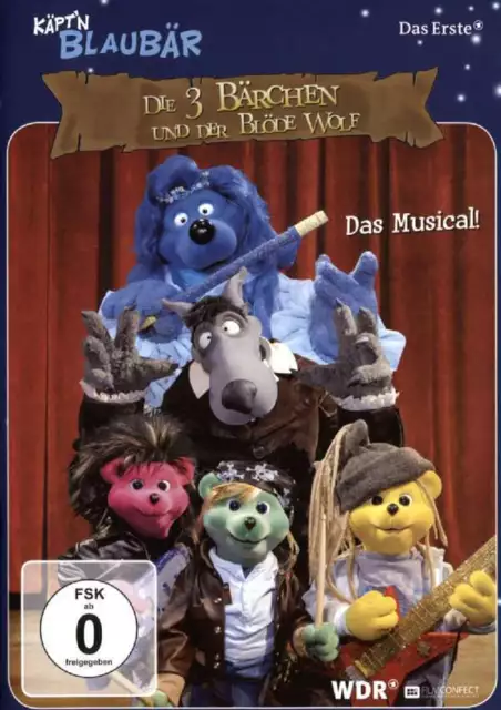 Käptn Blaubär , die drei Bärchen und der blöde Wolf - Das Musical [DVD/NEU/OVP]