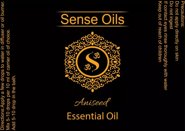 Aniseed Essential oil Sense Essential oils Pure Natural premium aromatherapy oil