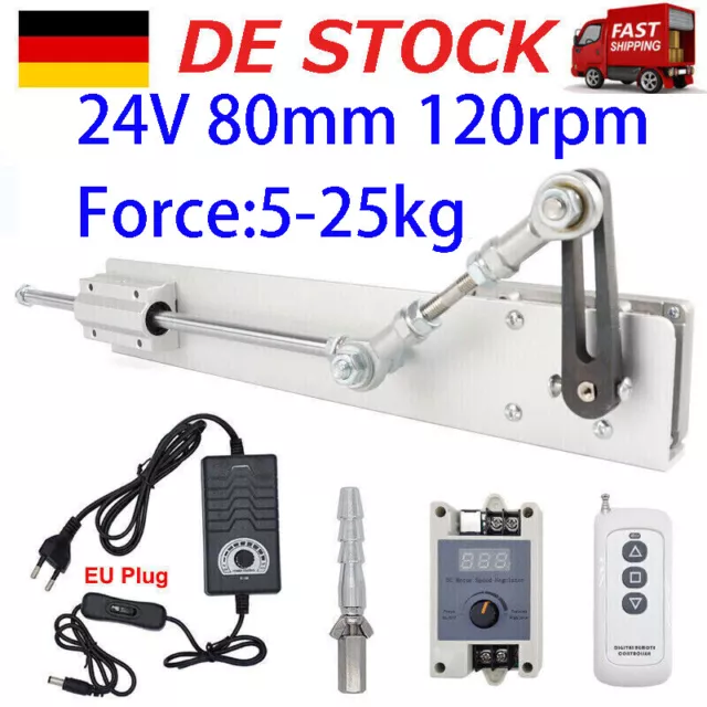 DC 24V 80mm 120rpm Linearantrieb Elektrischer Linear Actuator Hubkolbenmotor