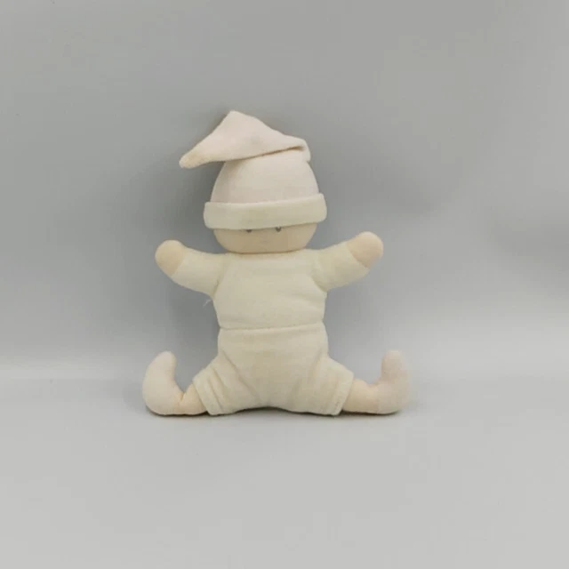 Doudou Poupée bébé lutin blanc rose hochet Corolle - 350