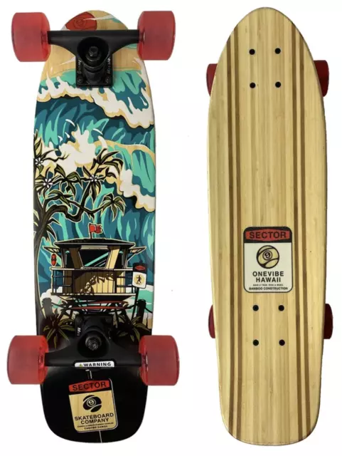 SECTOR 9 Shorebreak Bambino Complete Cruiser Skateboard 26.5"