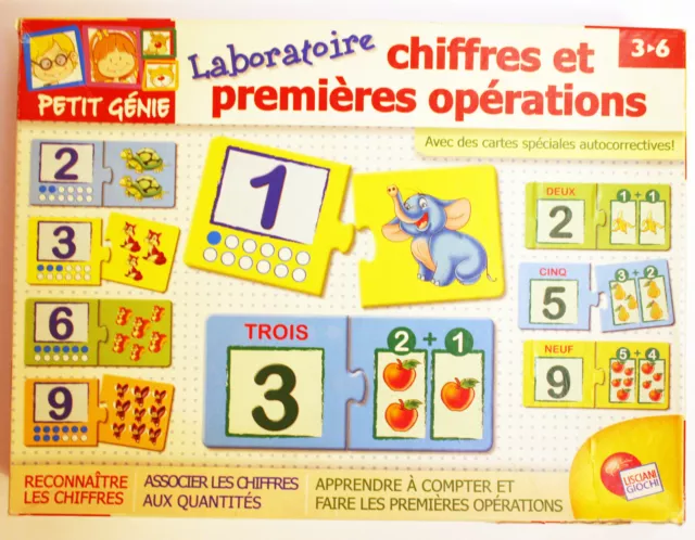 LABORATOIRE CHIFFRES COMPLET jeu éducatif à partir de 3-6 ans EUR 9,90 -  PicClick FR