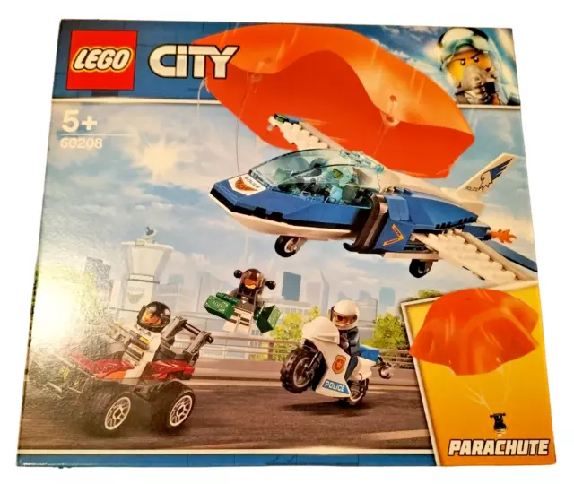 LEGO City  Arresto Con Il Paracadute Della Polizia Aerea 60208 Aereo Paracadute