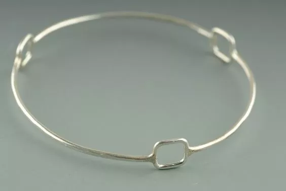 Magnifique 925 Argent Massif Stylé Unisexe Bracelet / Bracelet Bijou