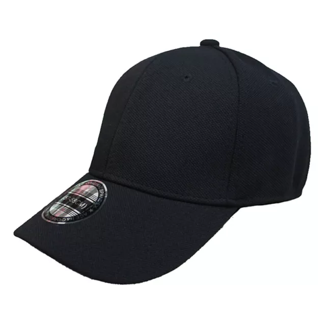 Black Baseball Cap Men Women Snapback Hats Cap Men Fitted Closed Full Cap