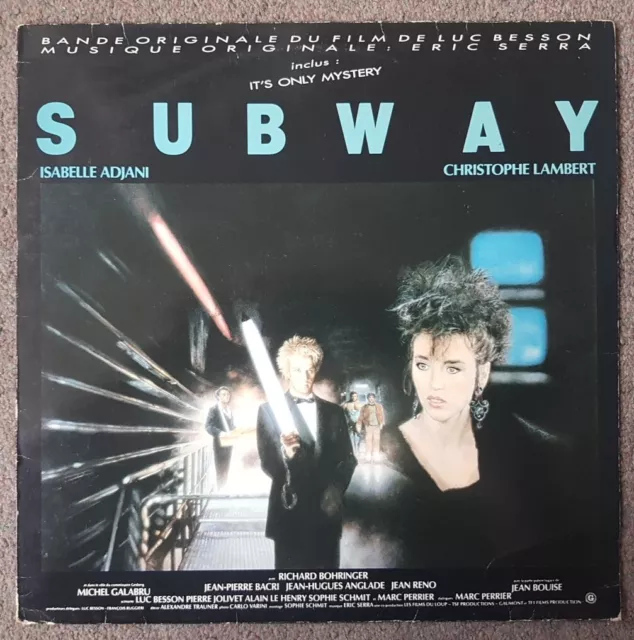 Eric Serra, SUBWAY , 1985 Movie Soundtrack LP Album (Luc Besson), Vinyl Is VG+