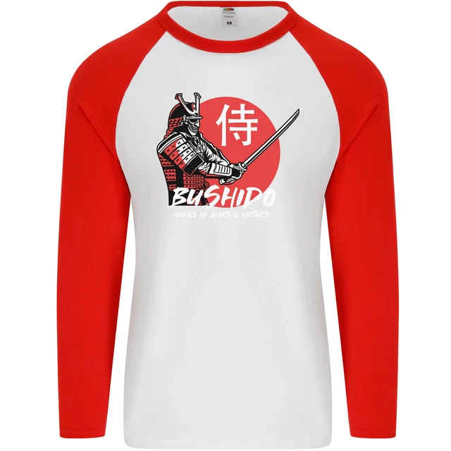 Maglietta da baseball Bushido Samurai Warrior Sword Ronin MMA L/S 4
