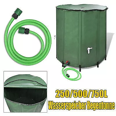 Klappbare Regentonne Wassertank Regenwasserfass Zisterne 250/500/750L for Auto