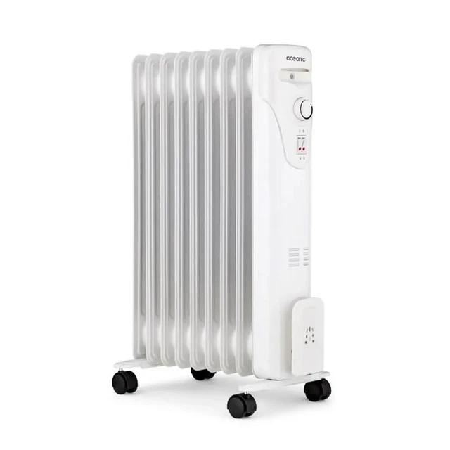 Radiateur Bain D'huile OCEANIC 2000W 3 Puissances Thermostat Blanc Neuf