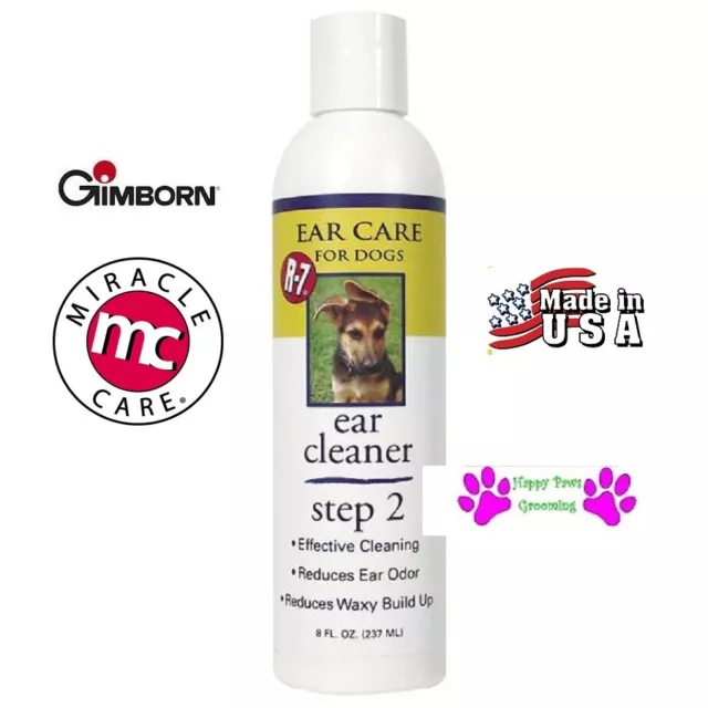 MC Gimborn R-7 Step 2 PRO PET Grooming Ear CLEANER DOG CAT 8 oz Reduce Odor Wax