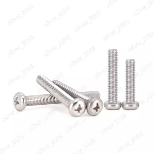 Viti testa padella a croce in lega di alluminio 6063 Phillips 4# 6# 8# 10#