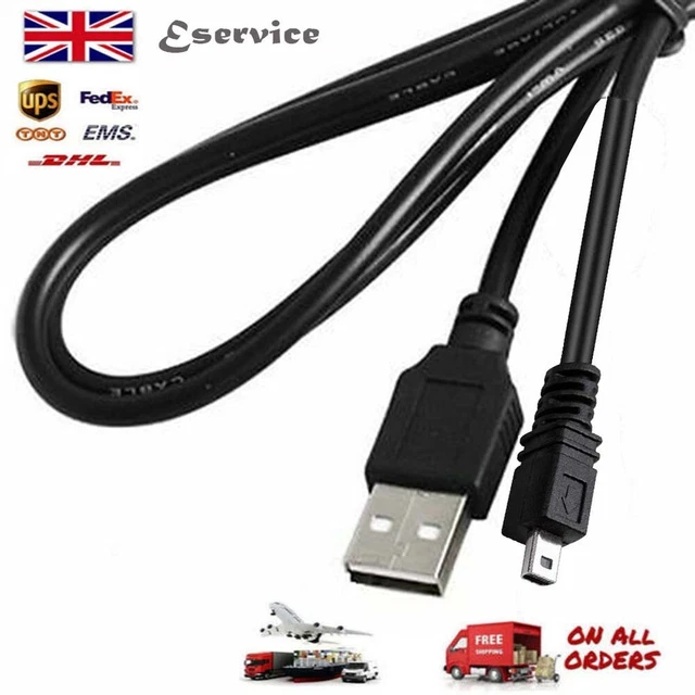 Câble USB Pour Appareil Photo Panasonic Lumix - Modèles DMC-FS7/FS8/FS9 - Longueur 14,5cm - Neuf