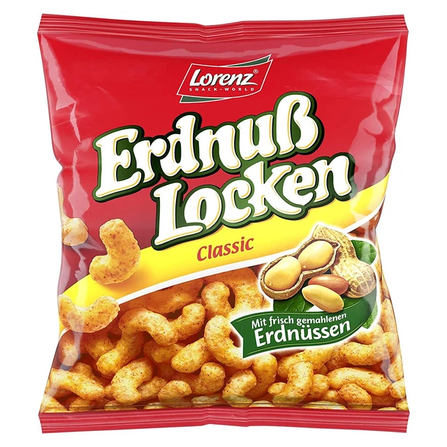 Flips arachidi Lorenz Snack World riccioli di arachidi classico snack 50x30g NUOVO MHD 12/23