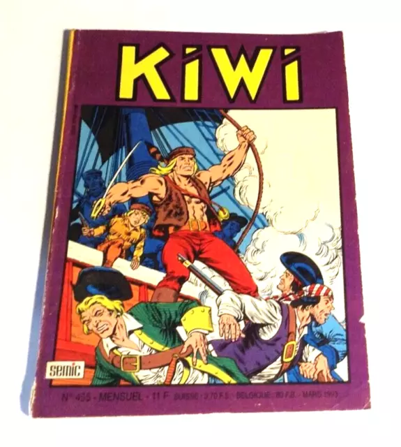Petit format   KIWI , mensuel N° 455,   Bon état.
