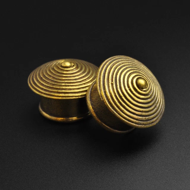 COOEAR 14 Bouchons D'Oreille En Pierre Naturelle - Jauges Double Évasement 6mm à 16mm - Lot De 7 Paires Avec Boîte Cadeau