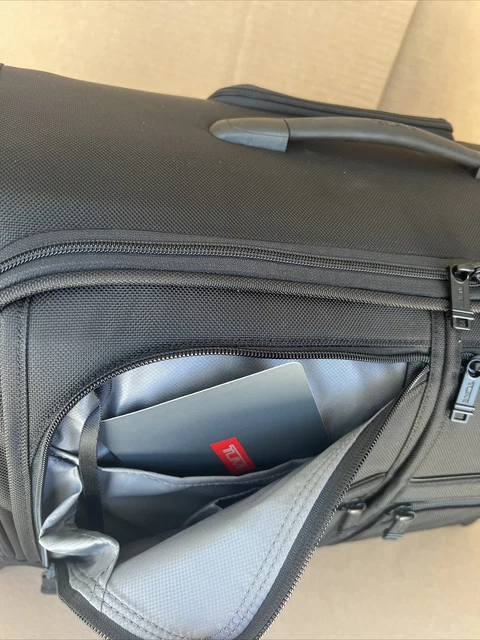Tumi Alpha Garment 4 Wheeled Carry On Rolling Bag $925 Black 22303038 2