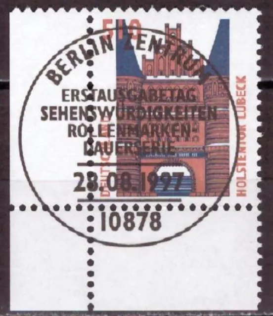 Brd = Mi-Nr. 1938 Vollstempel Berlin Mit Ecke 3 = Sehenswürdigkeiten / Swk