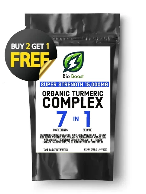 Gélules Curcuma 1000mg Avec Poivre Noir Et Gingembre - Complexe Turmeric, 120 Gélules