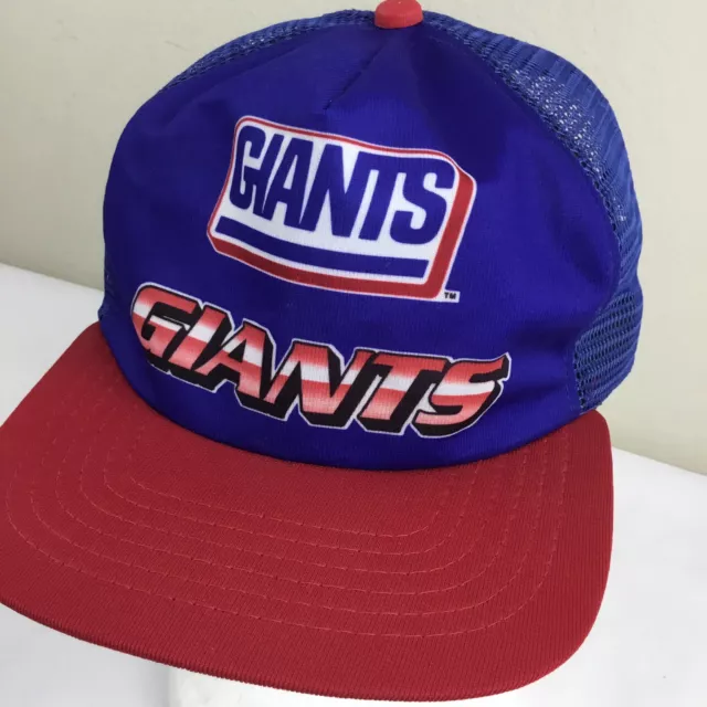 Vintage New York GIANTS Hat NEW ERA Dupont Visor Baseball Truckers Mesh Cap RARE