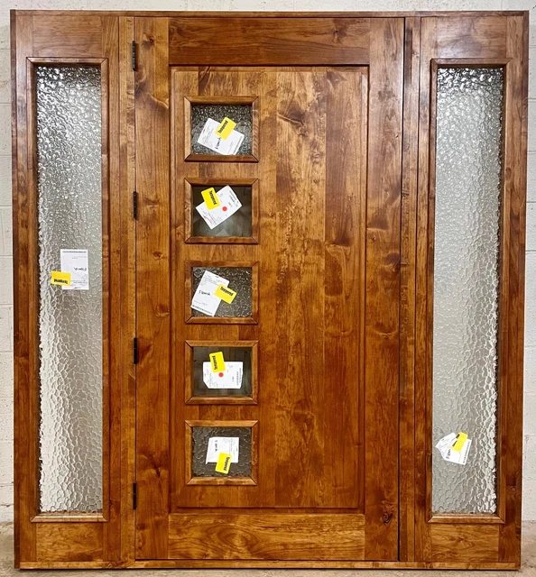 Rustic reclaimed lumber DOOR square top side lites castle winery story book 3