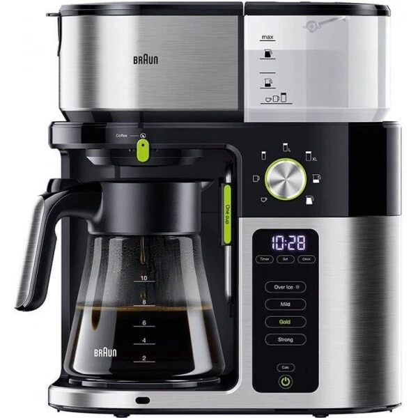 Braun KF 9050 BK MultiServe 0X13211043, schwarz/edelstahl Filterkaffeemaschine