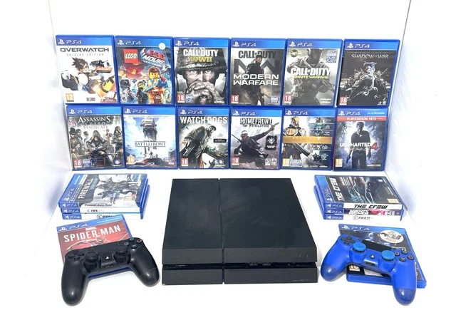 SONY PS4 CONSOLE & 20 Top Games Bundle 500 Gb Spider-Man - Call Of Duty ...