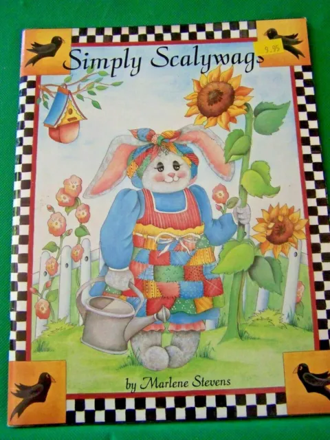 Simplemente Scalywags De Marlene Svens 1993 Gatos Conejos Jardines Flores Libro De Pintura