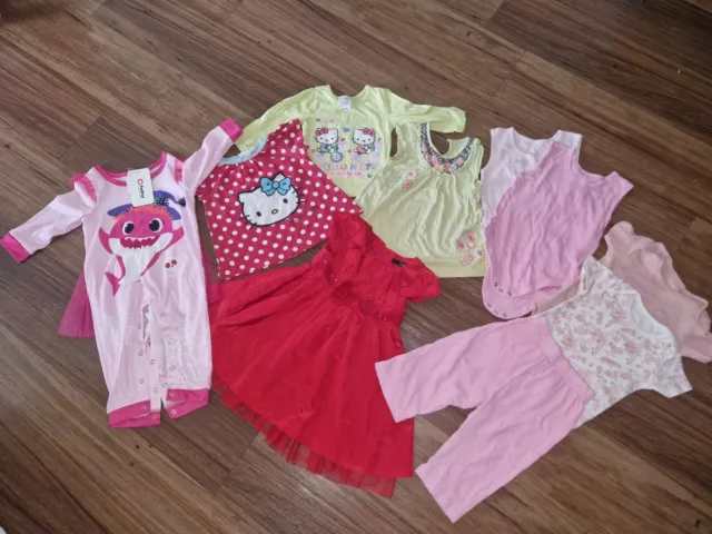 Bundle baby girls summer clothes 9-12months