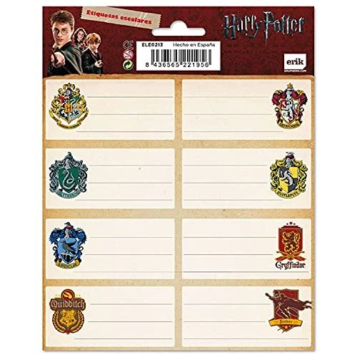 Grupo Erik Aufkleber - Etiketten Harry Potter Selbstklebend zum Beschriften,