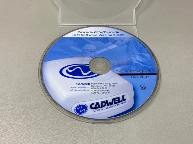 Cadwell Cascade Elite 369028-200 EMG Software Version 2.0.29 (Software Only)