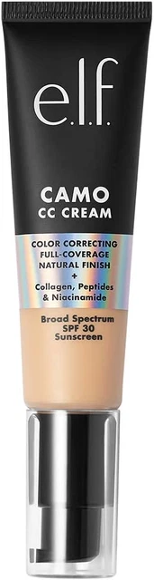 E.L.F. Camuflaje crema CC | Base de cobertura completa correctora de color con FPS 30 |