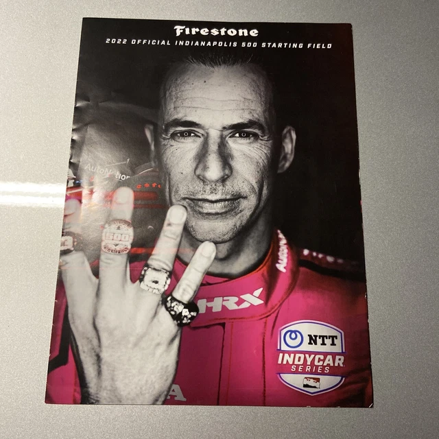 2022 INDY 500 Starting Field Lineup Insert Indianapolis Marcus