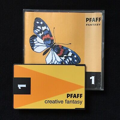 Pfaff Creative Fantasía Embroidery Designs tarjeta #1 Sampler & Alfabeto