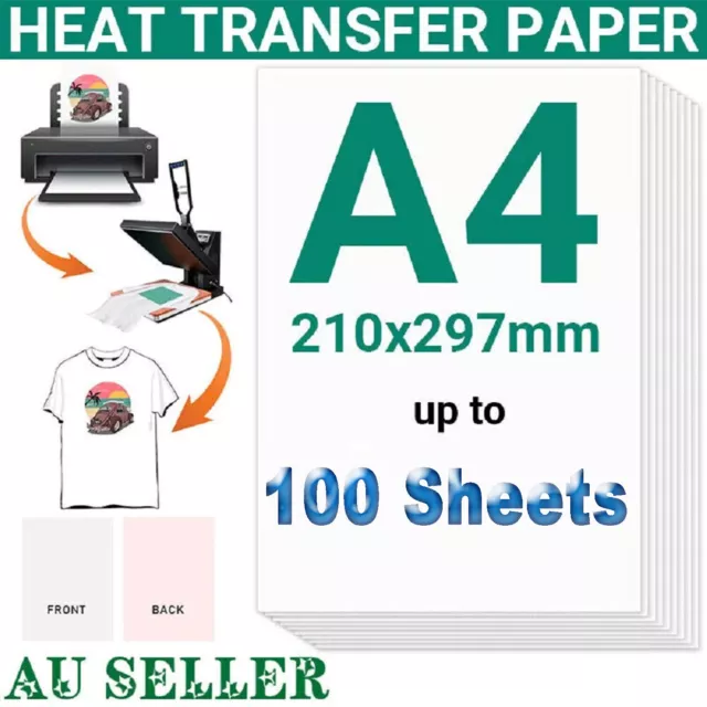 A4 Iron Heat Transfer Paper For T-shirt Inkjet Printing Sublimation Paper Sheets