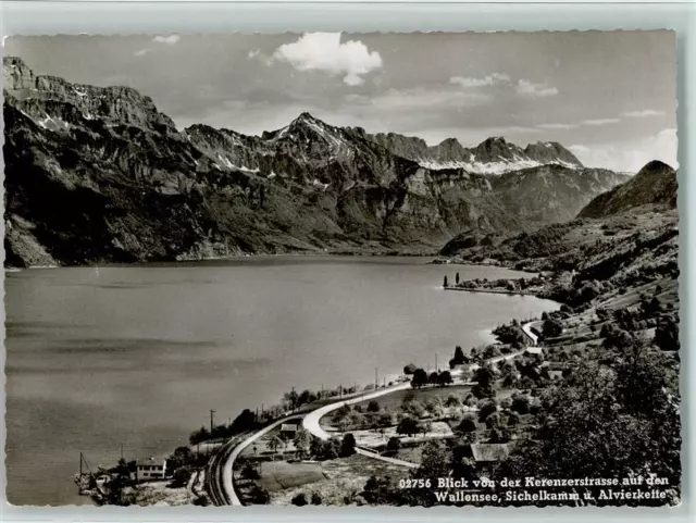 11057815 - Filzbach Café Kerenzer-Berghus Blick von der Kerenzerstrasse auf den