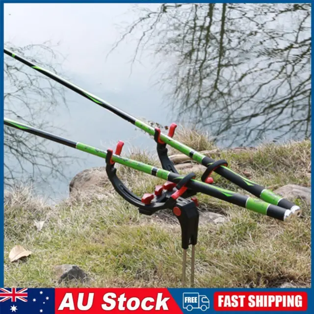 2pcs Stainless Steel Fishing Rod Holder 360 Adjustable Fishing Rod Holder  Stand For Fishing Rod Rest Detachable Rod Holder For Shore Fishing