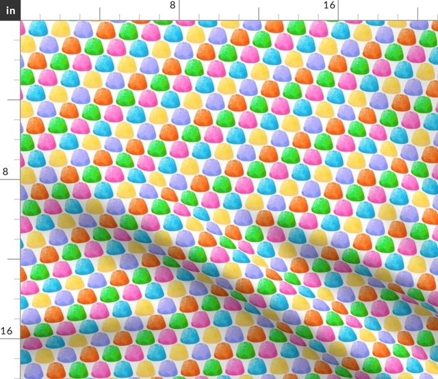 Color Candy Sweet Sweets Sugar Colorful Spoonflower Fabric by the Yard